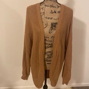 Khaki batwing cardigan